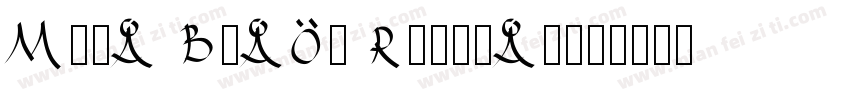 Mina Black Regular字体转换